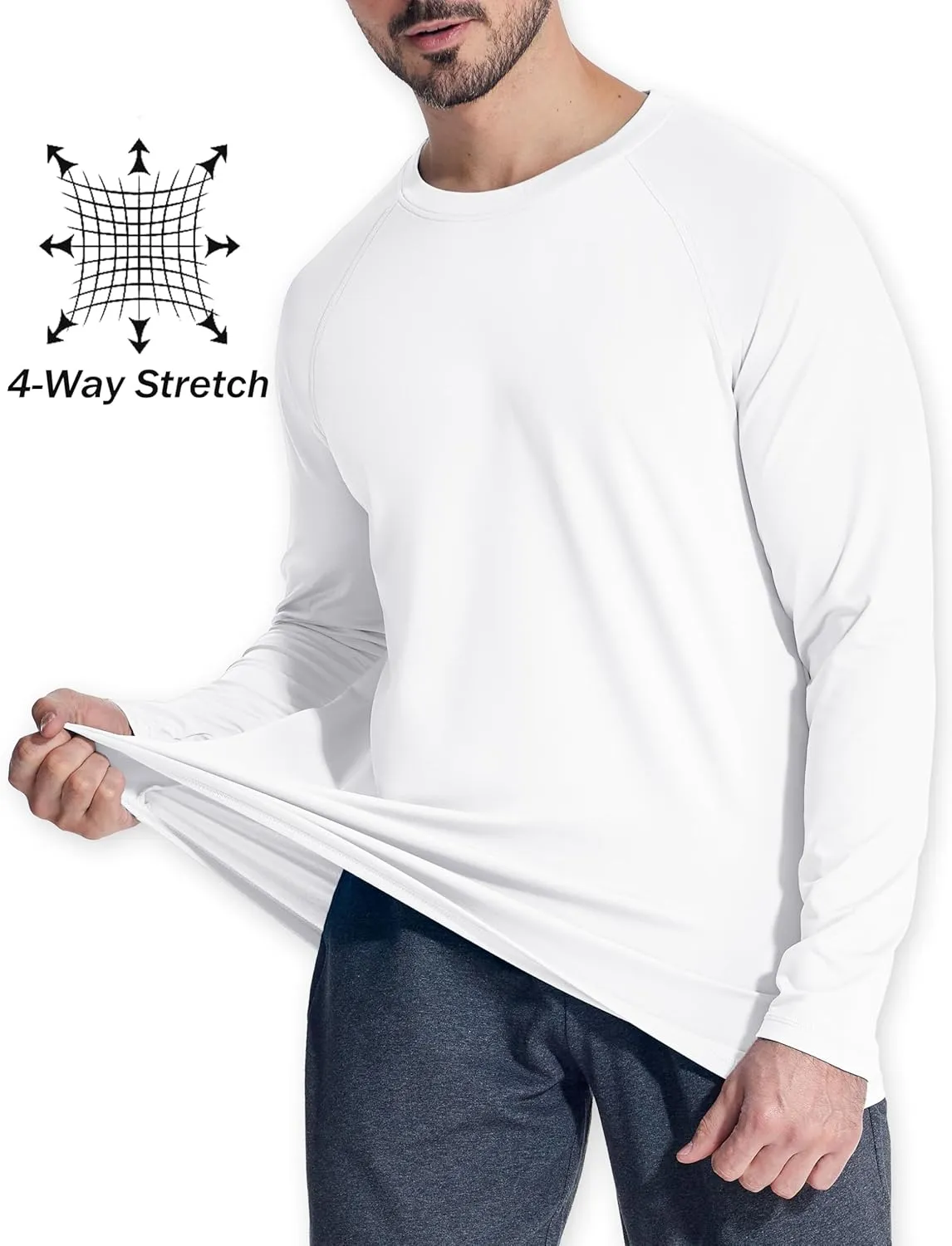 MAGCOMSEN Men's Thermal Shirt Fleece Lined Long Sleeve Athletic Base Layer Workout Top